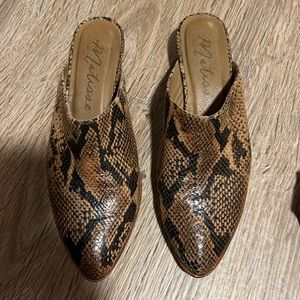 MATISSE / Snakeskin Mules - 6.5